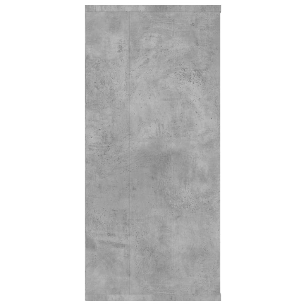 Bokhylle/Skjenk Betonggrå 66X30X98 Cm Sponplate