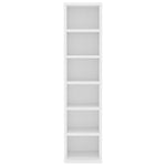 Cd-Skap Hvit 21X20X88 Cm Konstruert Tre