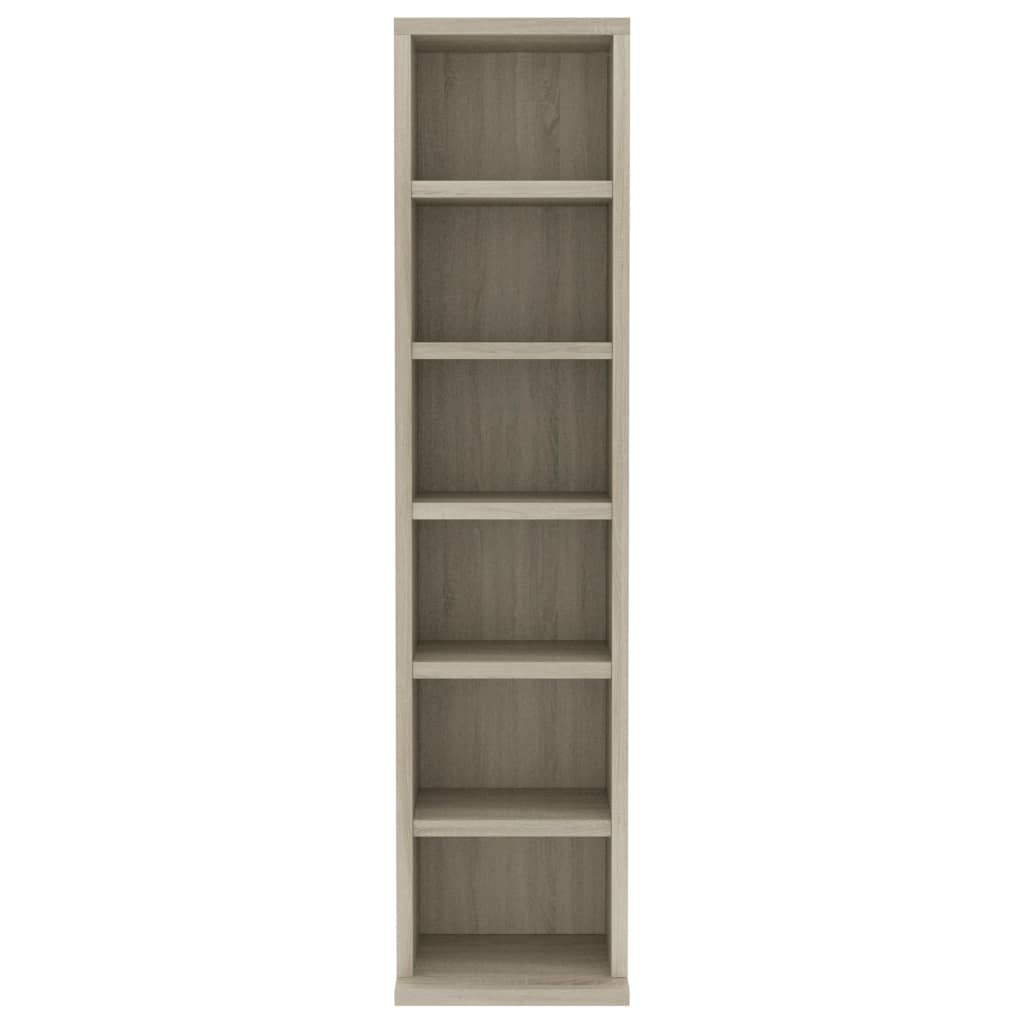 Cd-Skap Sonoma Eik 21X20X88 Cm Konstruert Tre