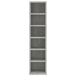 Cd-Skap Betonggrå 21X20X88 Cm Konstruert Tre