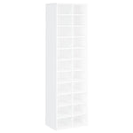 Skoskap Hvit 54X34X183 Cm Sponplate