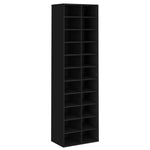 Skoskap Svart 54X34X183 Cm Sponplate