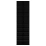 Skoskap Svart 54X34X183 Cm Sponplate
