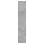 Skoskap Betonggrå 54X34X183 Cm Sponplate