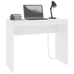 Skrivebord Hvit 90X40X72 Cm Konstruert Tre