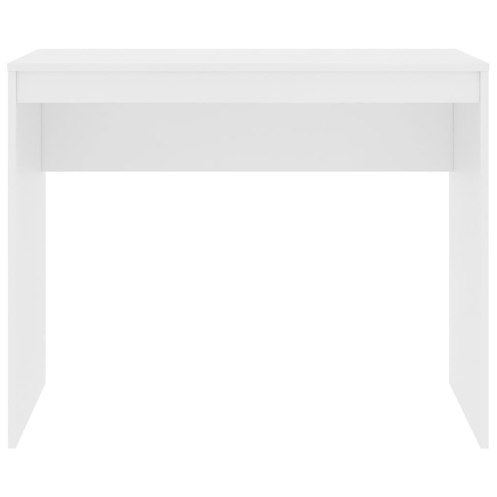 Skrivebord Hvit 90X40X72 Cm Konstruert Tre