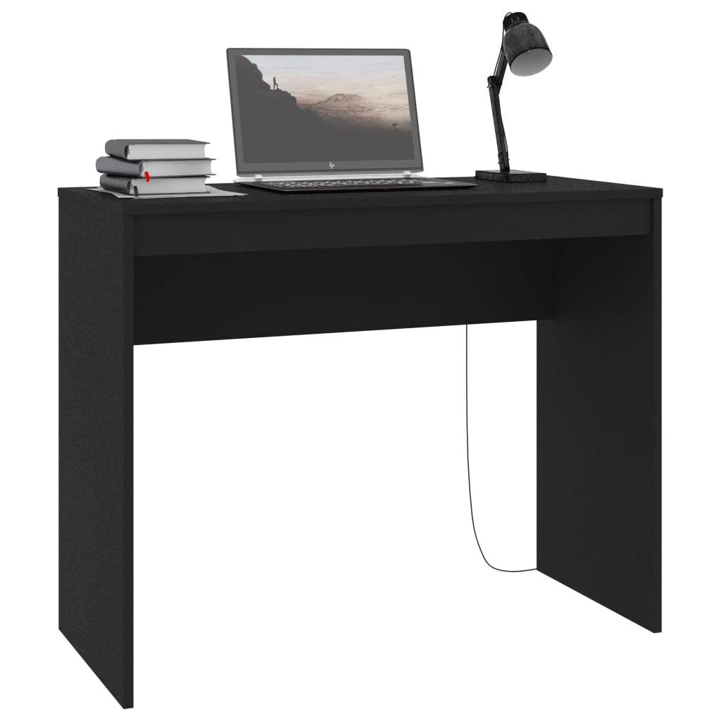 Skrivebord Svart 90X40X72 Cm Konstruert Tre