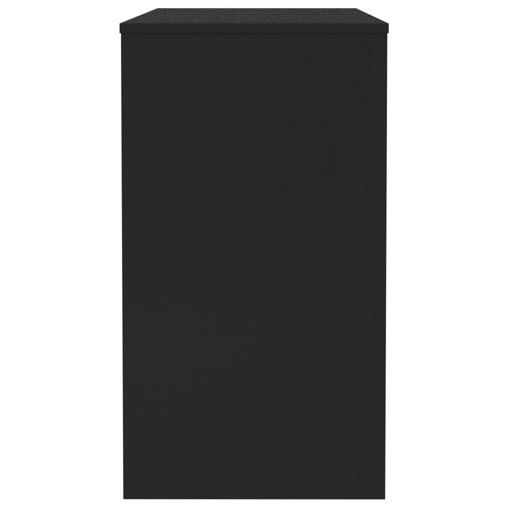 Skrivebord Svart 90X40X72 Cm Konstruert Tre