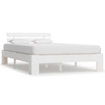 Sengeramme Med Hodegavl Hvit 140X200 Cm Heltre Furu
