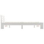 Sengeramme Med Hodegavl Hvit 140X200 Cm Heltre Furu