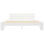 Sengeramme Med Hodegavl Hvit 160X200 Cm Heltre Furu