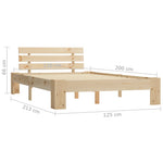 Sengeramme Heltre Furu 120X200 Cm