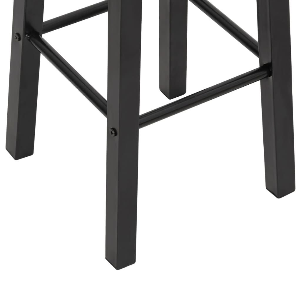 Barstoler 2 Stk Svart Mdf