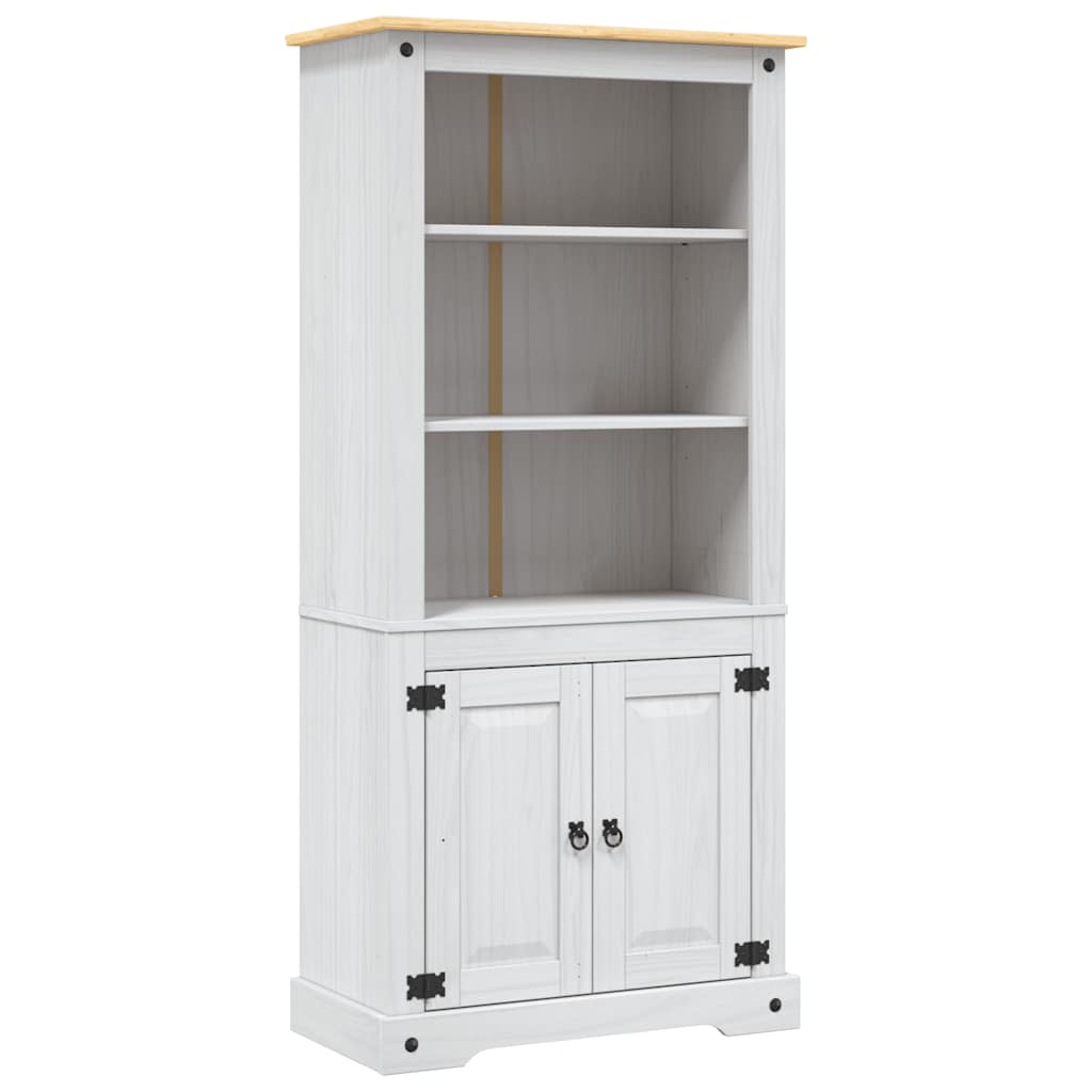 Vitrine Meksikansk Corona-Stil Furu Hvit 80X40X170 Cm