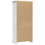 Vitrine Meksikansk Corona-Stil Furu Hvit 80X40X170 Cm