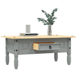 Salongbord Meksikansk Corona-Stil Furu 100X55X44 Cm Grå