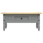 Salongbord Meksikansk Corona-Stil Furu 100X55X44 Cm Grå