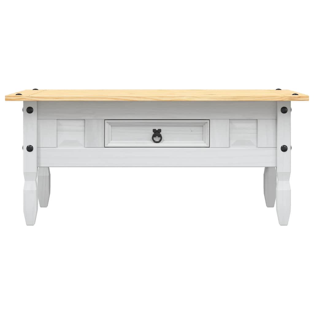 Salongbord Meksikansk Corona-Stil Furu 100X55X44 Cm Hvit