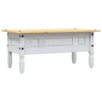 Salongbord Meksikansk Corona-Stil Furu 100X55X44 Cm Hvit