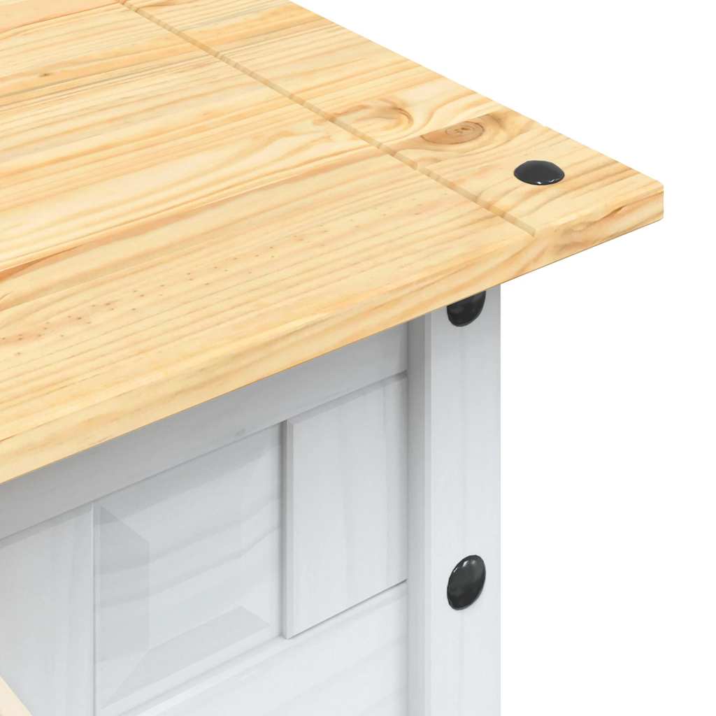 Salongbord Meksikansk Corona-Stil Furu 100X55X44 Cm Hvit
