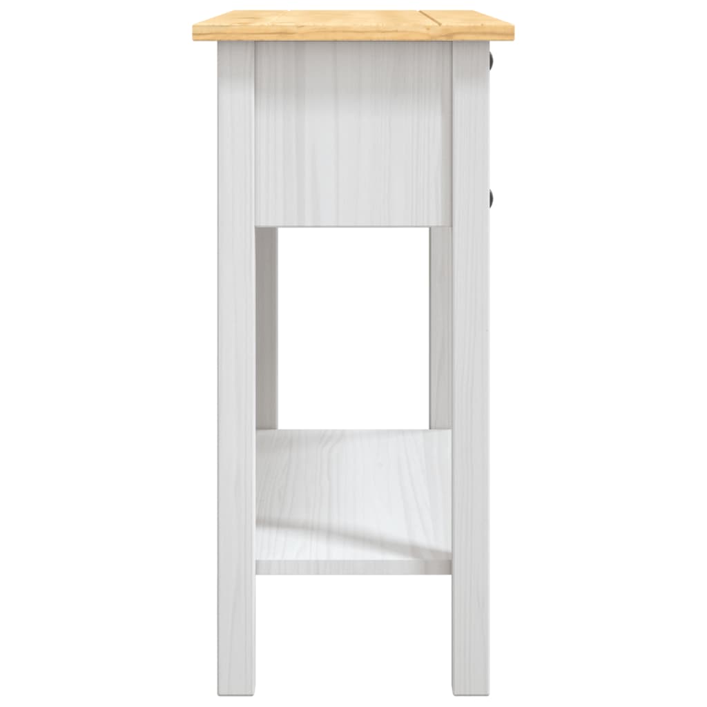 Konsollbord Meksikansk Corona-Stil Furu Hvit 90X34,5X73 Cm