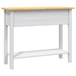 Konsollbord Meksikansk Corona-Stil Furu Hvit 90X34,5X73 Cm