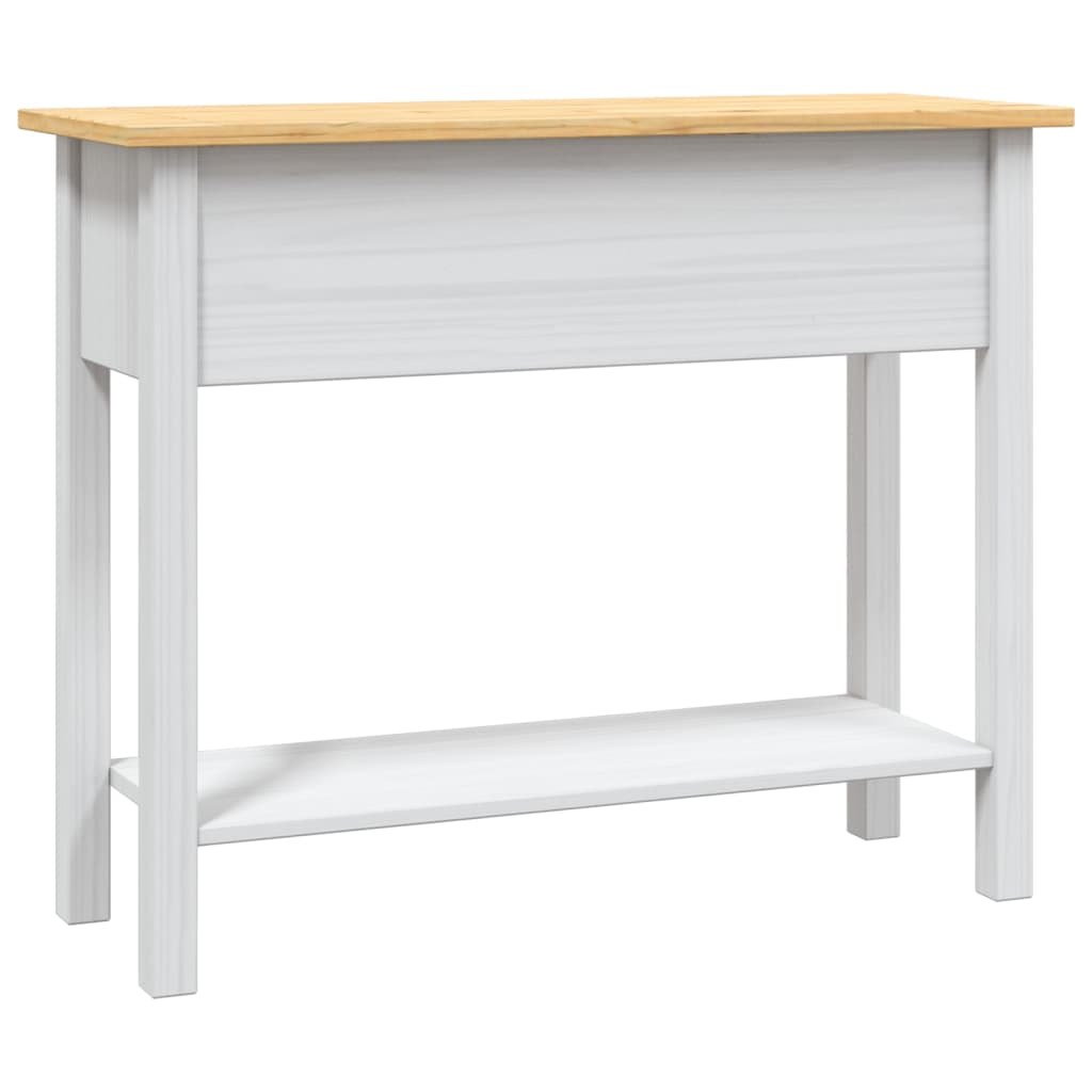 Konsollbord Meksikansk Corona-Stil Furu Hvit 90X34,5X73 Cm
