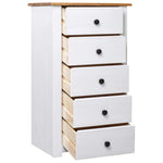 Skjenk Hvit 46X40X89 Cm Furu Panama Range