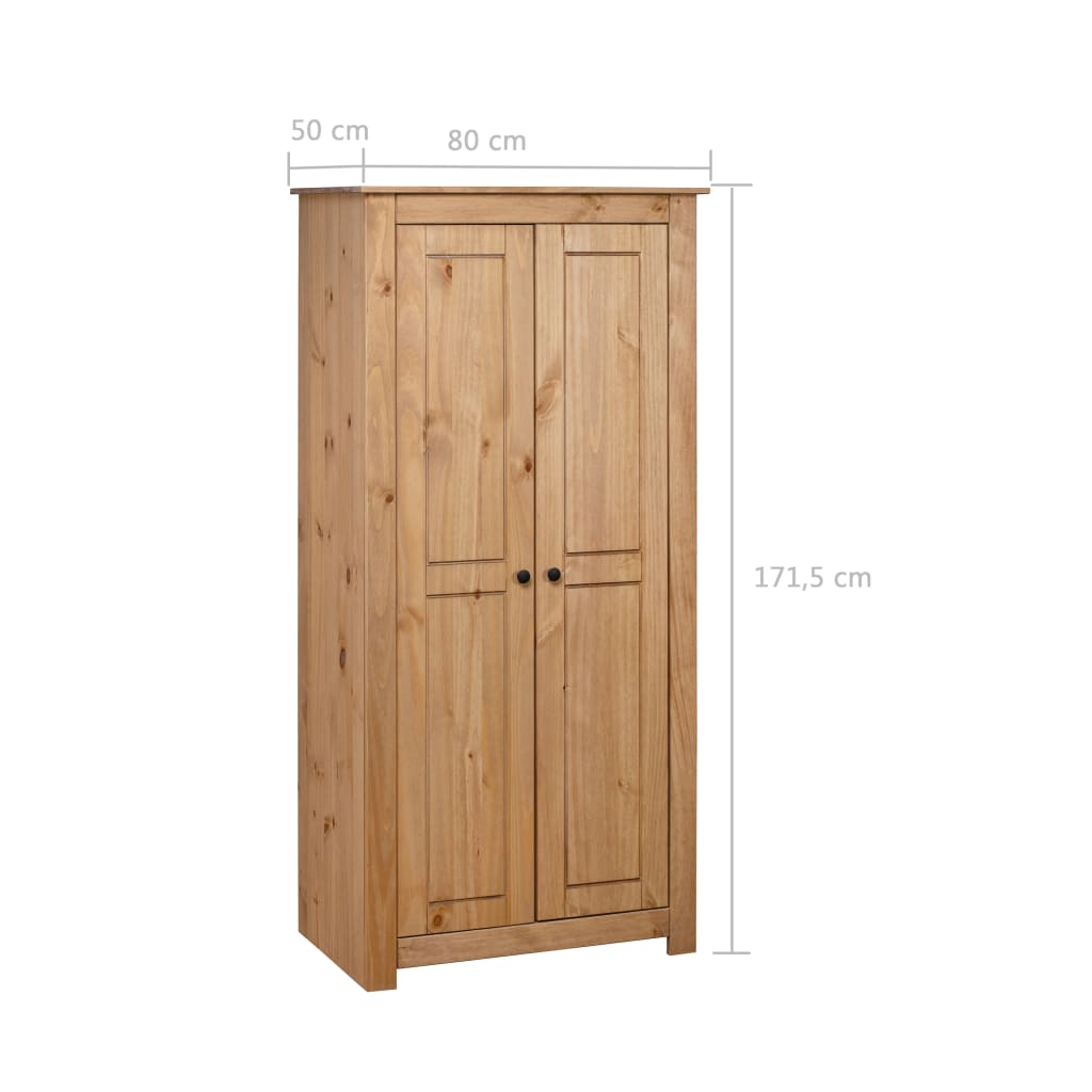 Garderobeskap 80X50X171,5 Cm Furu Panama Range