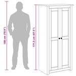 Garderobeskap 80X50X171,5 Cm Furu Panama Range