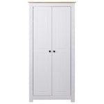 Garderobeskap Hvit 80X50X171,5 Cm Heltre Furu Panama Range