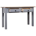 Konsollbord Grå 110X40X72 Cm Heltre Furu Panama Range