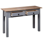 Konsollbord Grå 110X40X72 Cm Heltre Furu Panama Range