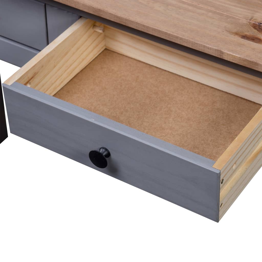 Konsollbord Grå 110X40X72 Cm Heltre Furu Panama Range