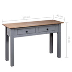 Konsollbord Grå 110X40X72 Cm Heltre Furu Panama Range