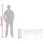 Salongbord 100X60X43,5 Cm Heltre Furu Panama Range