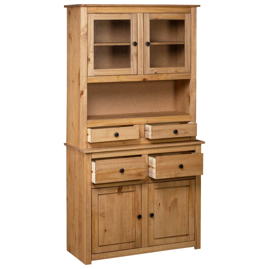 Highboard 93X40,5X180 Cm Heltre Furu Panama Range