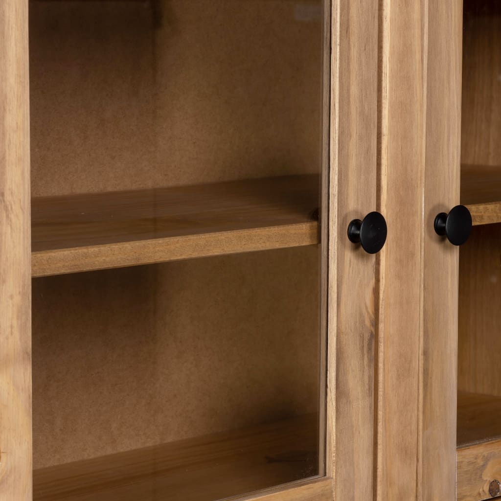 Highboard 93X40,5X180 Cm Heltre Furu Panama Range
