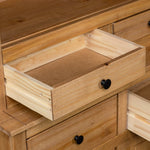 Highboard 93X40,5X180 Cm Heltre Furu Panama Range