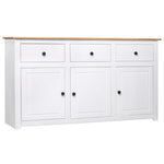 Skjenk Hvit 135X40X80 Cm Heltre Furu Panama Range