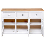 Skjenk Hvit 135X40X80 Cm Heltre Furu Panama Range