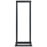 Vedstativ Med Base Svart 37X37X113 Cm Stål