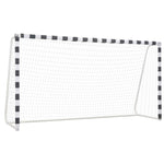 Fotballmål 300X160X90 Cm Metall Svart Og Hvit