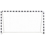 Fotballmål 300X160X90 Cm Metall Svart Og Hvit