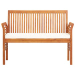 2-Seters Hagebenk Med Pute 120 Cm Heltre Akasie