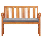 2-Seters Hagebenk Med Pute 120 Cm Heltre Akasie