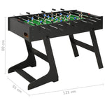 Sammenleggbart Fotballbord 121X61X80 Cm Svart