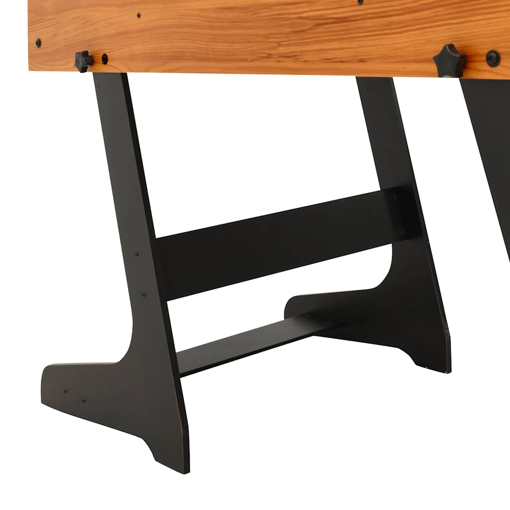 Sammenleggbart Fotballbord 121X61X80 Cm Lys Brun