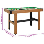 Biljardbord 122X61X76 Cm Brun