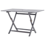 Sammenleggbart Hagebord 120X70X75 Cm Heltre Akasie
